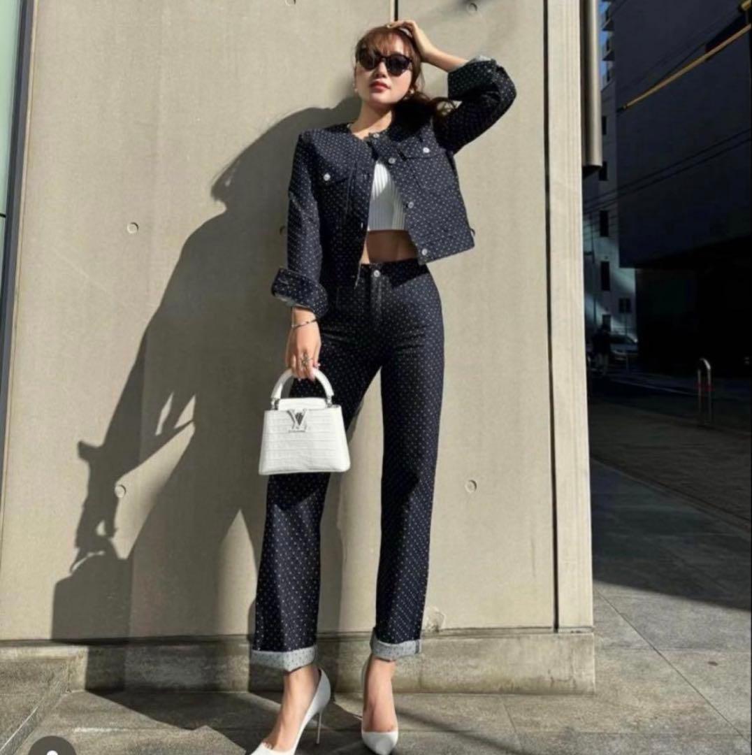 【最終値下げ】sheller DOTジャガードデニムジャケット