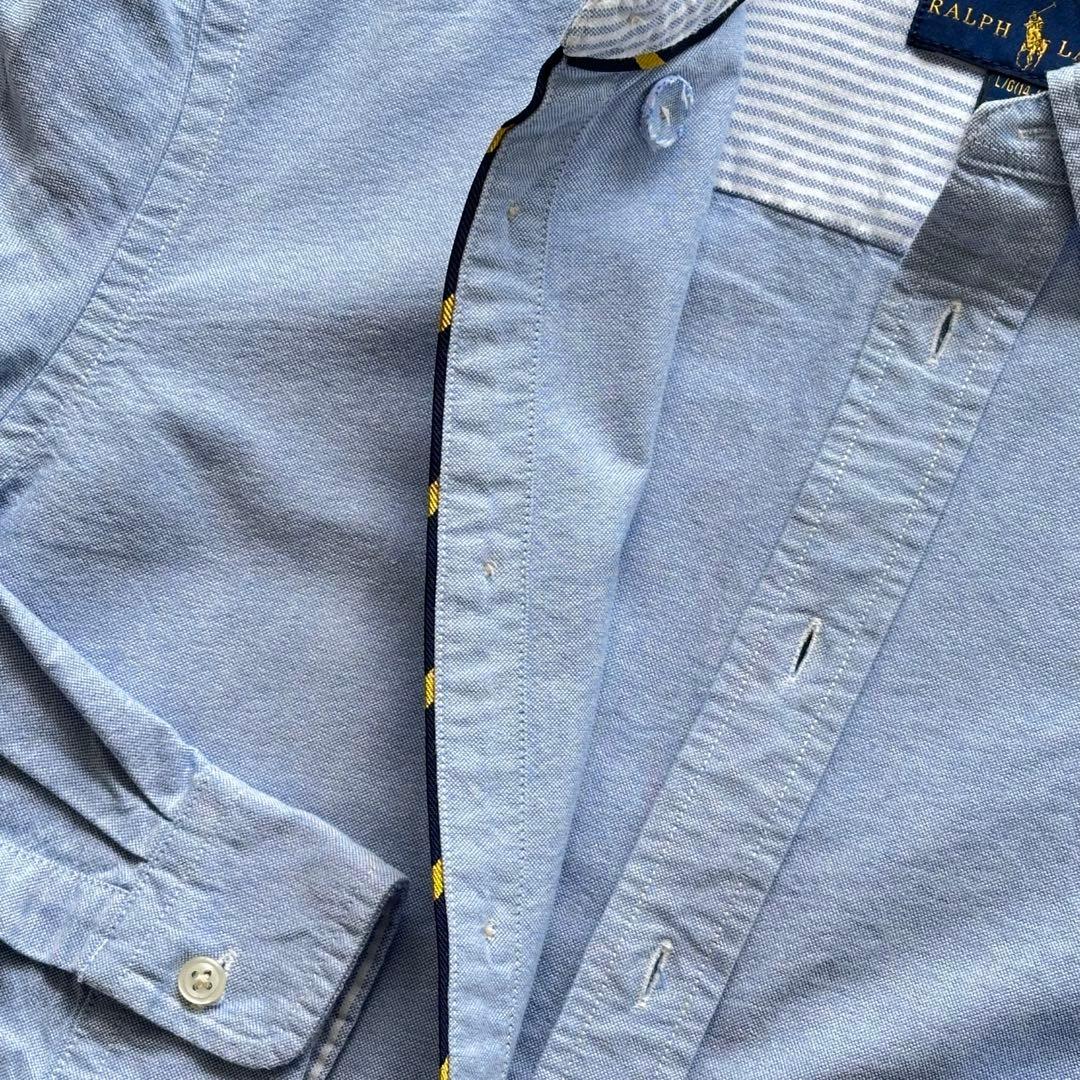 極美品　ラルフローレン　オックスフォードBDシャツ ビックポニー　ボーイズ160