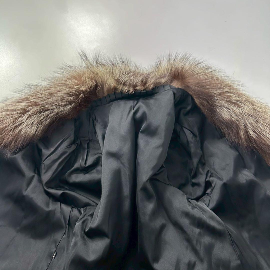 ボリューム◎シルバーフォックス ファーコート 毛並み良好 13号　大きいサイズ