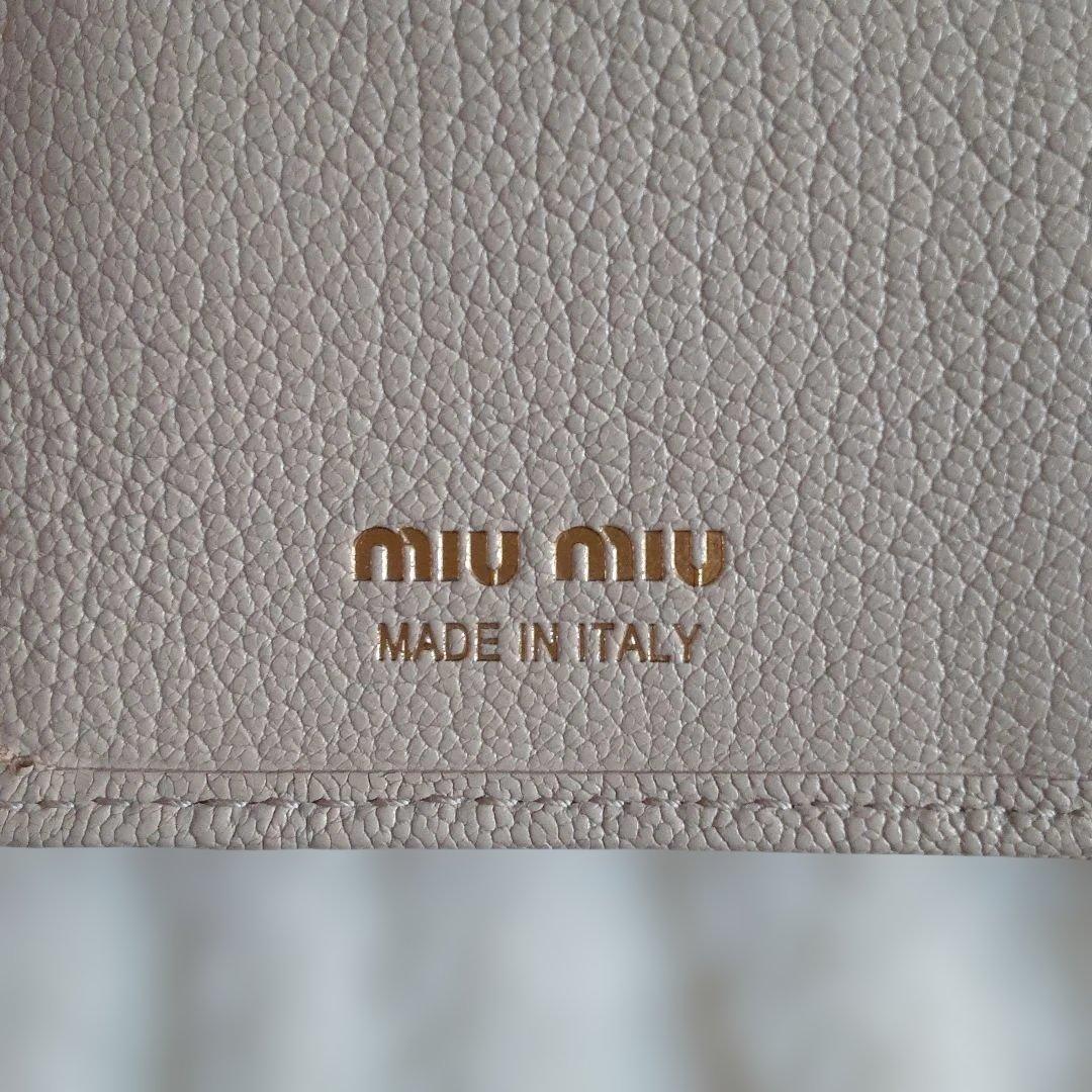 【美品】レア ミュウミュウ マドラス 財布 5MO009