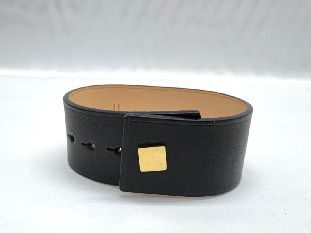 ursul ユアソル プレート カーフ レザー バングル