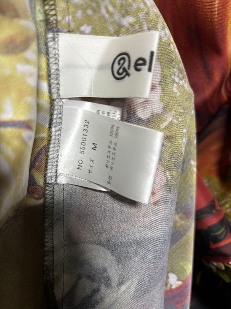 &ellecy アンドエルシー　ネコ　オペラ　シャツ　猫　柄