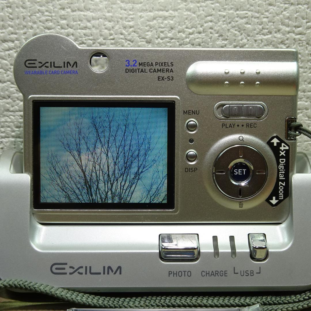 カシオ EXILIM EX-S3 コンデジ 純正バッテリー新品 SDカード2GB