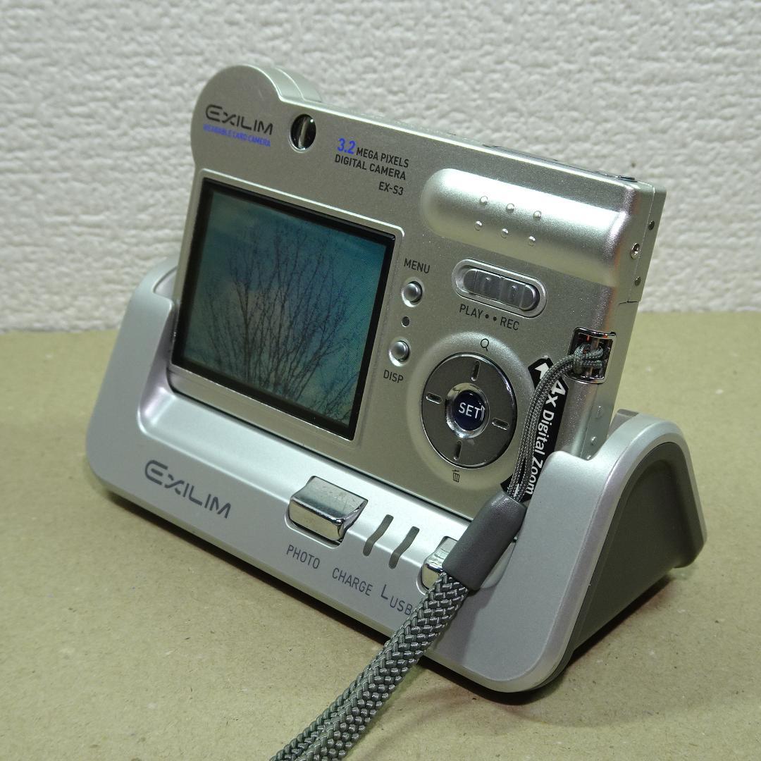 カシオ EXILIM EX-S3 コンデジ 純正バッテリー新品 SDカード2GB