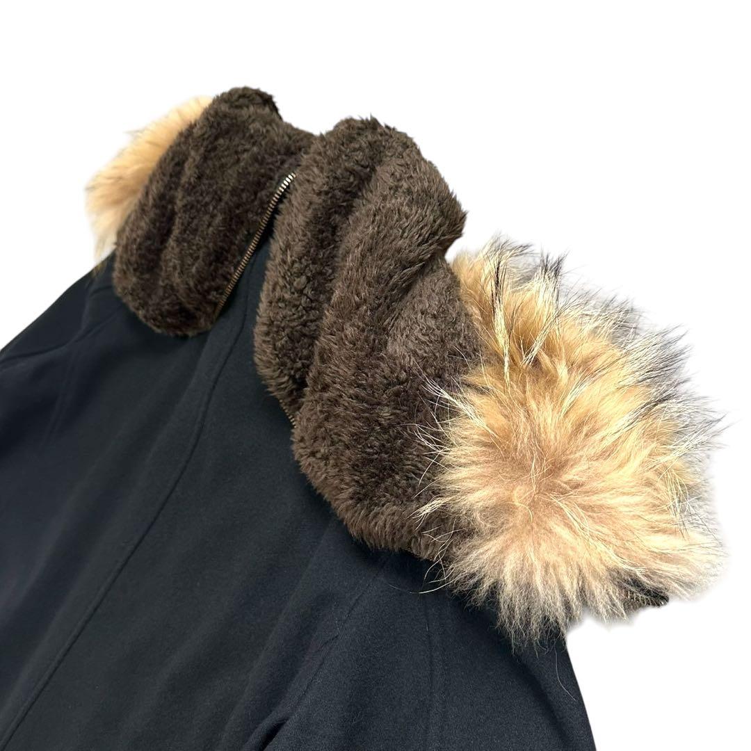 【美品】HYSTERIC GLAMOUR ラクーンファーコート M 黒