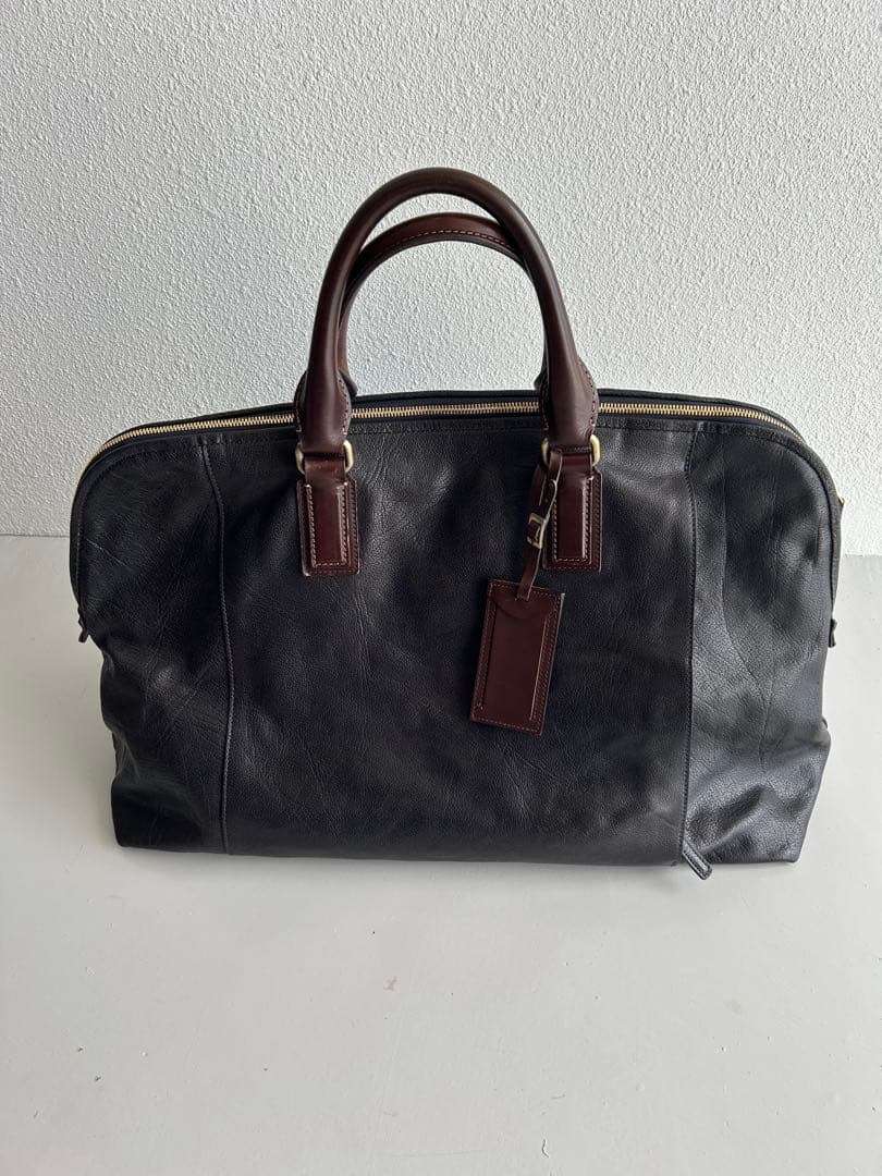 土屋鞄　レザーボストンバック　アーバンネイビー　メンズ