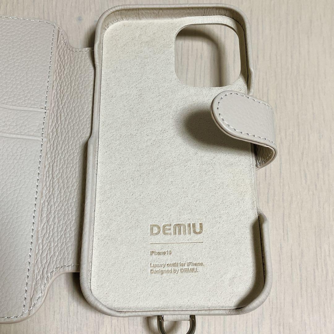 DEMIU BALLON バロン ドゥ iPhone16 レザーケース ベージュ