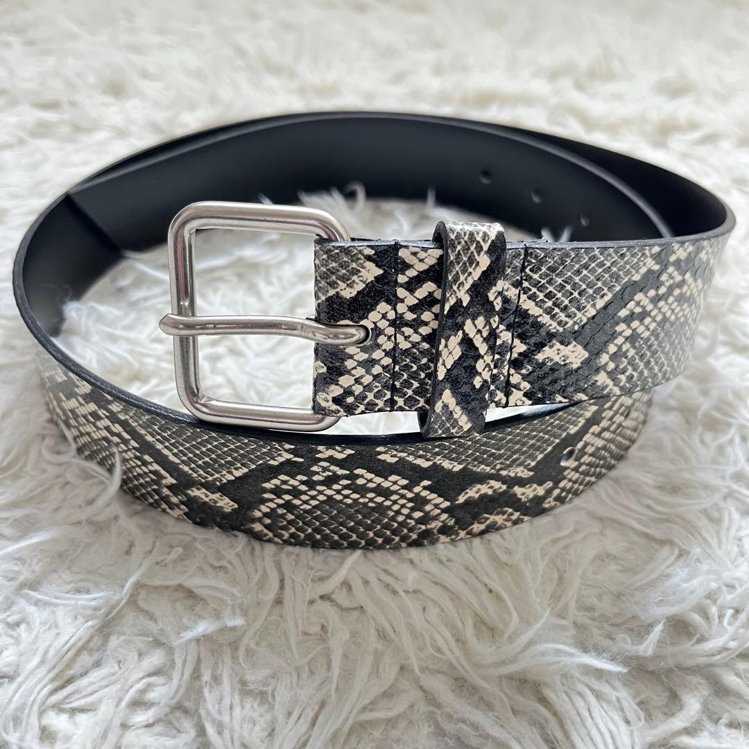未使用級　tricot COMME des GARONS パイソン　レザーベルト