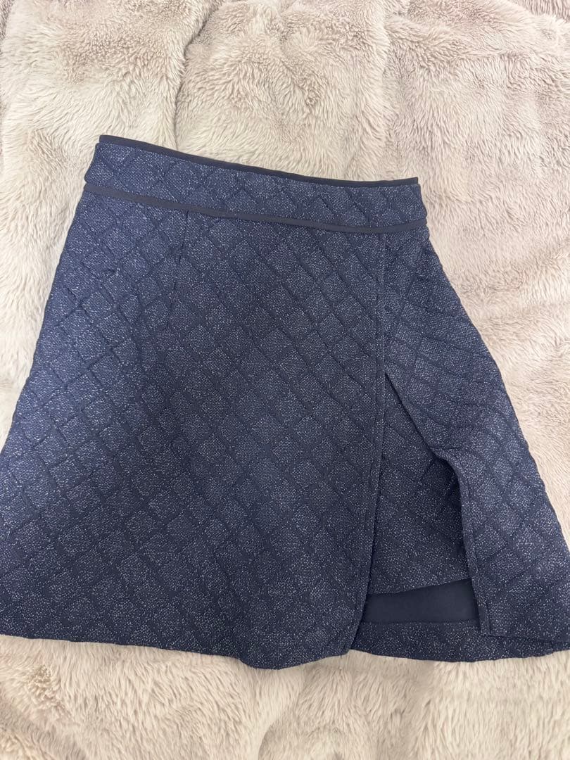 m*r様 sugar 【Glossy】 ネイビー キルティングドレス