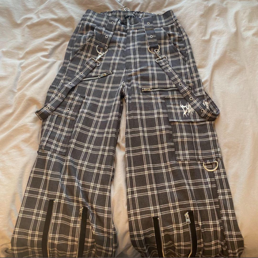 DimMoire PUNKワイドパンツ【チェック】