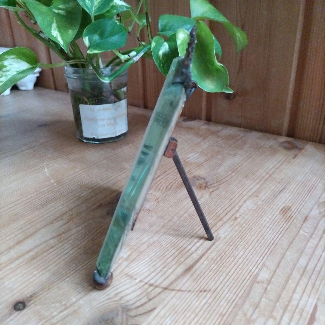 フランスアンティーク　リボン装飾のフォトフレーム