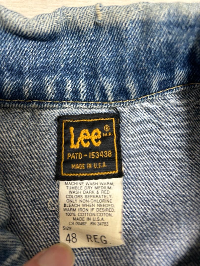 80s USA製 Lee RIDERS デニムジャケット PATD-1