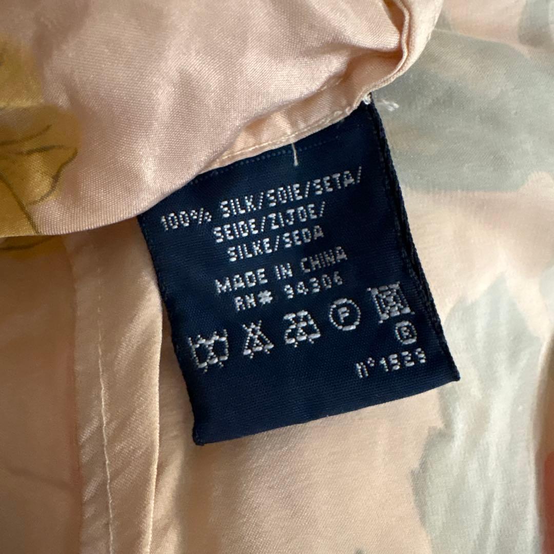 ⭐︎190 RALPH LAUREN ラルフローレン シルク ドレス 総柄 花