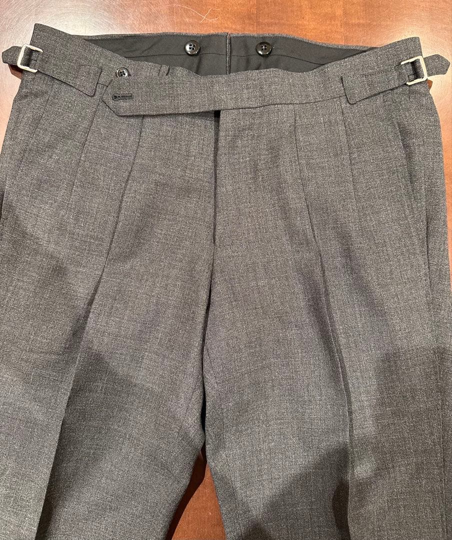 RING JACKET スラックス 46サイズ ダブルプリーツ 美品　フレスコ