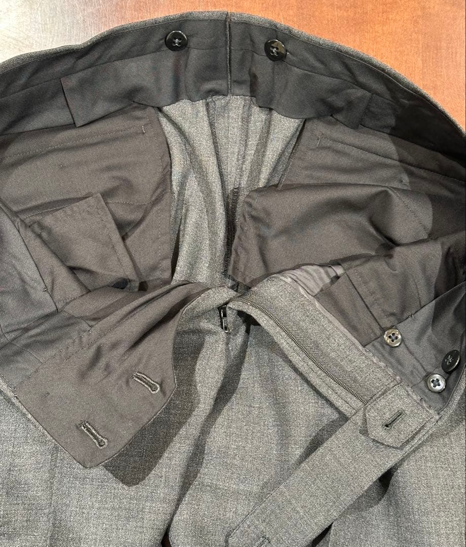 RING JACKET スラックス 46サイズ ダブルプリーツ 美品　フレスコ