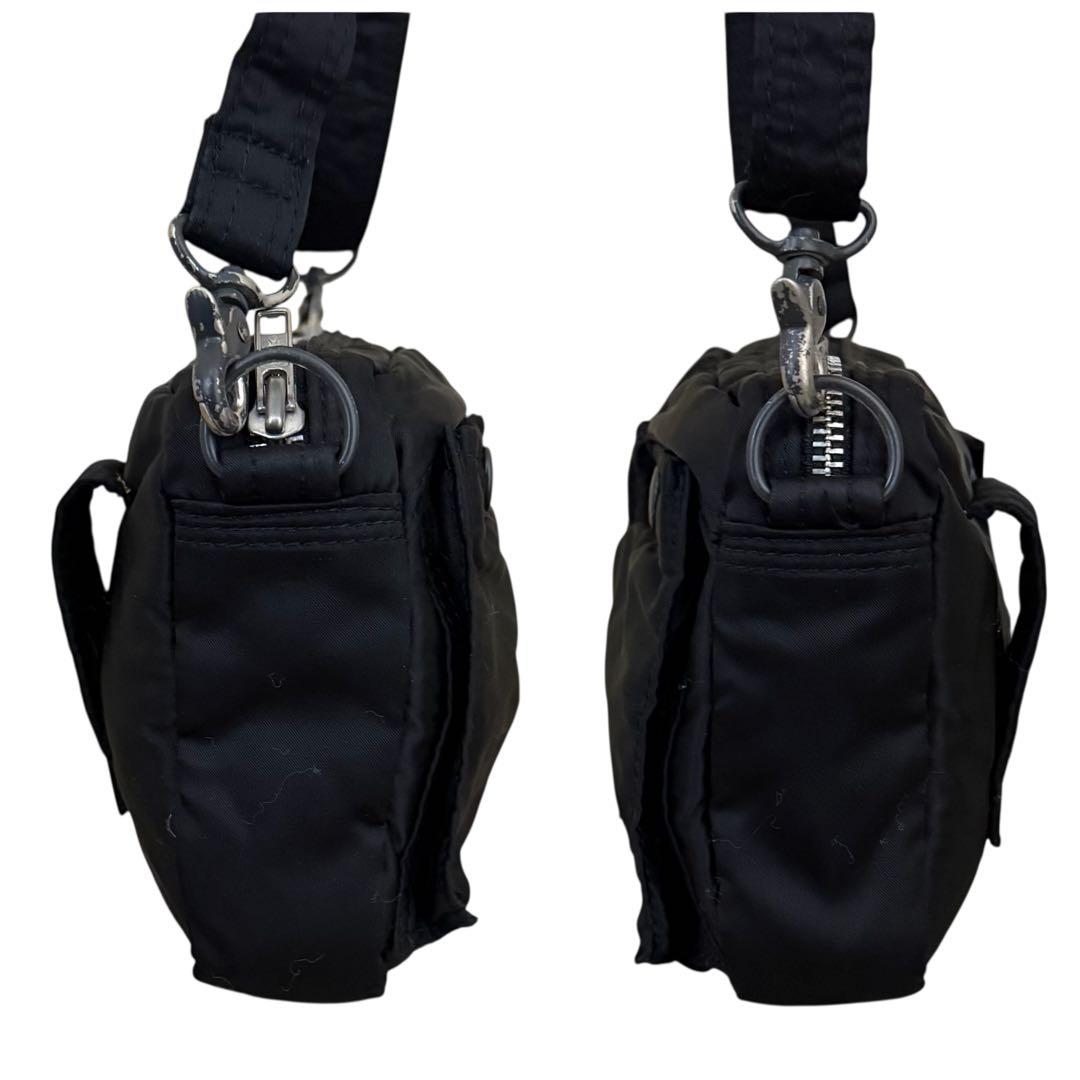 PORTER ポーター　ショルダーバッグ　タンカー　ブラック　ナイロン　斜め掛け