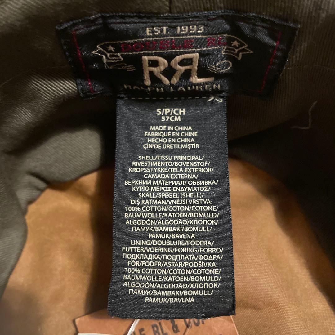 新品RRL ダブルアールエル オイルクロス バケットハット サファリ