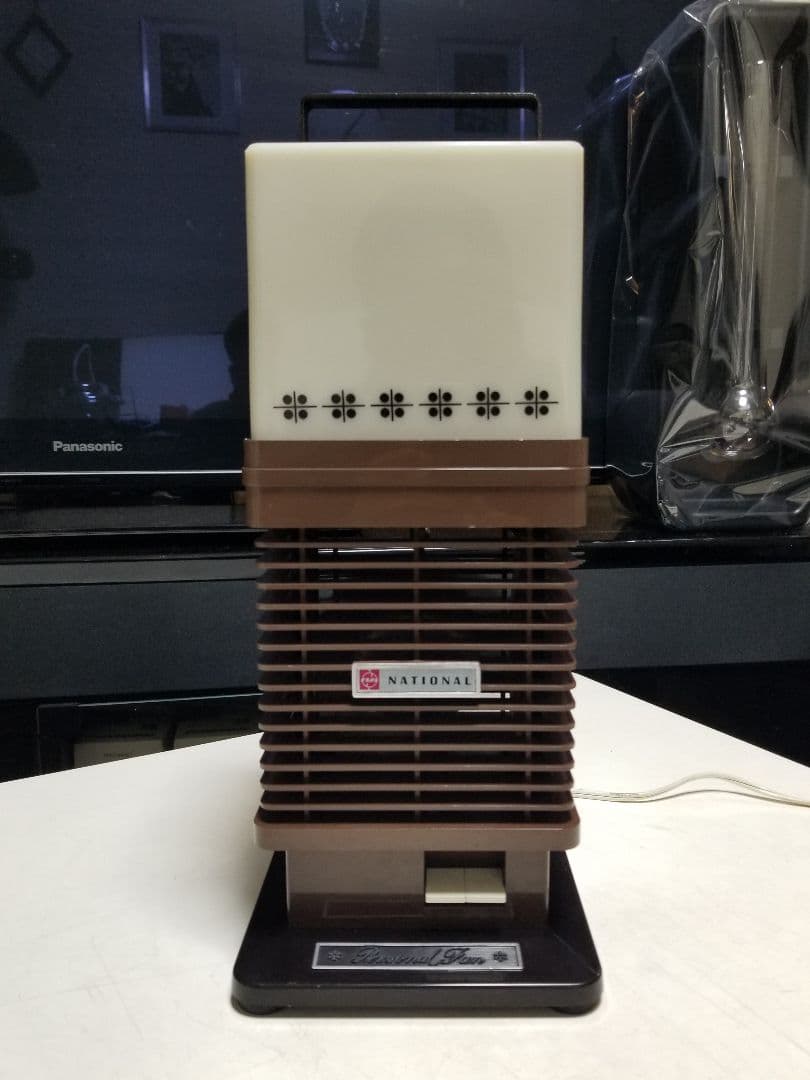 希少　モデル　ナショナル　F-10LA 照明付　扇風機 パーソナルファン