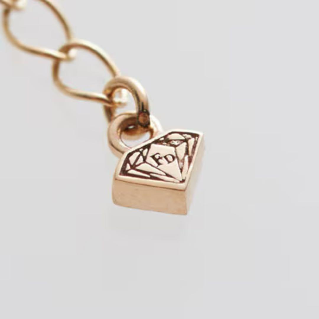 K10 イエローゴールド シンプル ネックレス