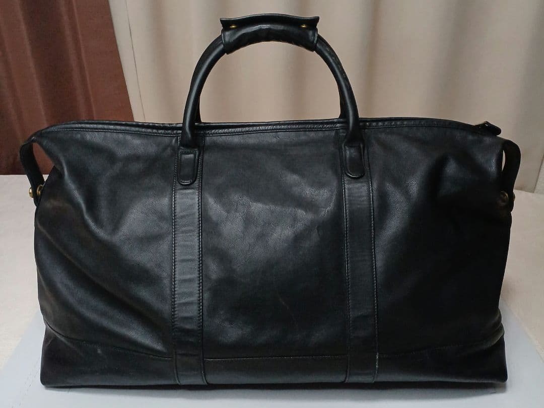 COACH オールドコーチ 黒 レザー ボストンバッグ