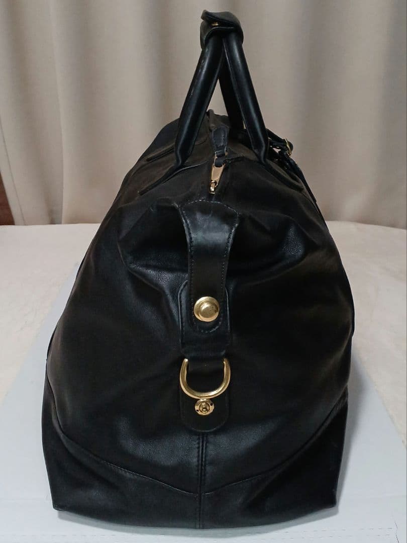 COACH オールドコーチ 黒 レザー ボストンバッグ