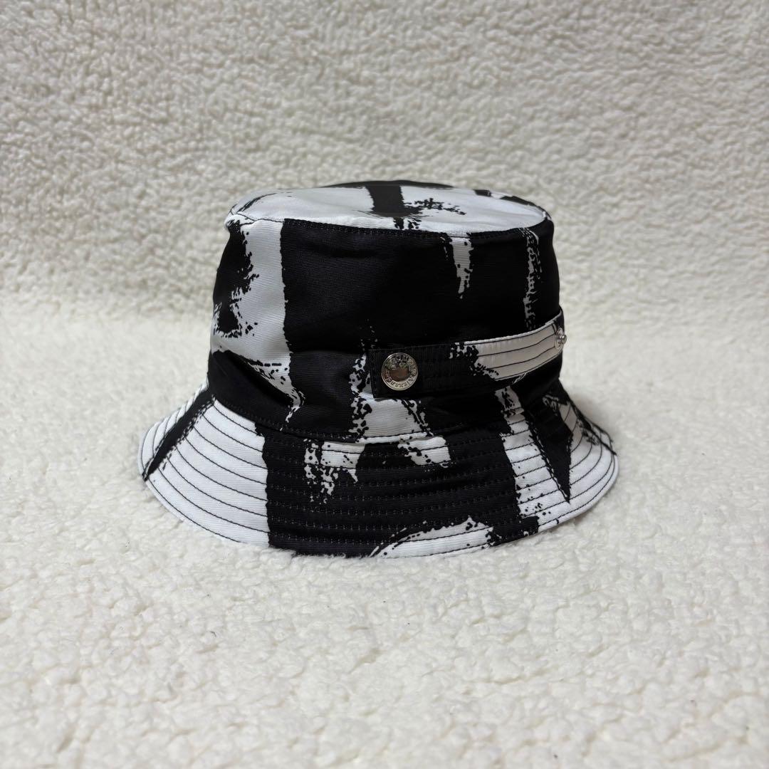 Alexander McQUEEN グラフィックバケットハット BLK/L