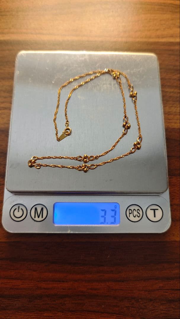 K18 ネックレス 刻印入り