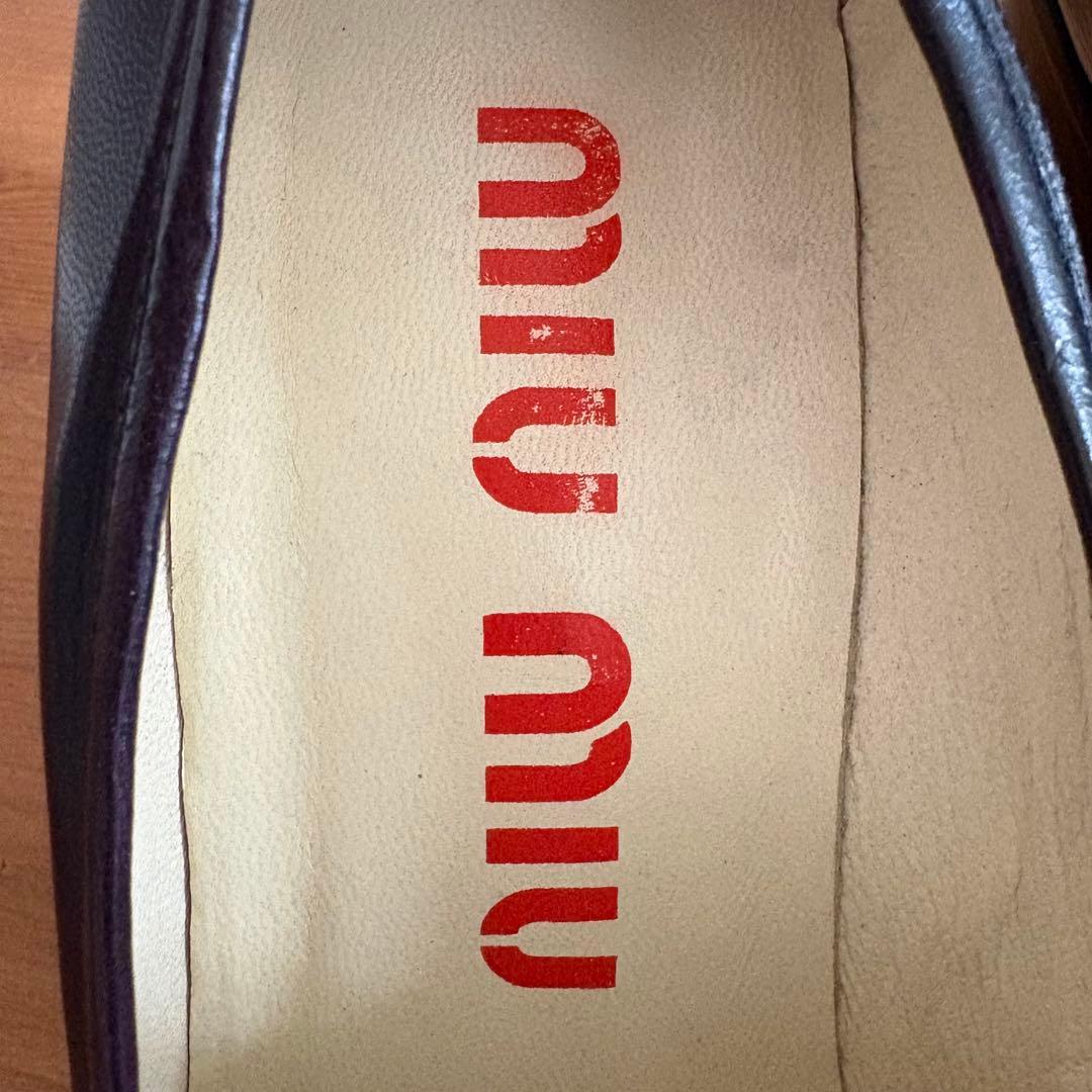 超希少！　MIU MIU　約20年前の商品　ハイヒール　濃紫　ヴィンテージ