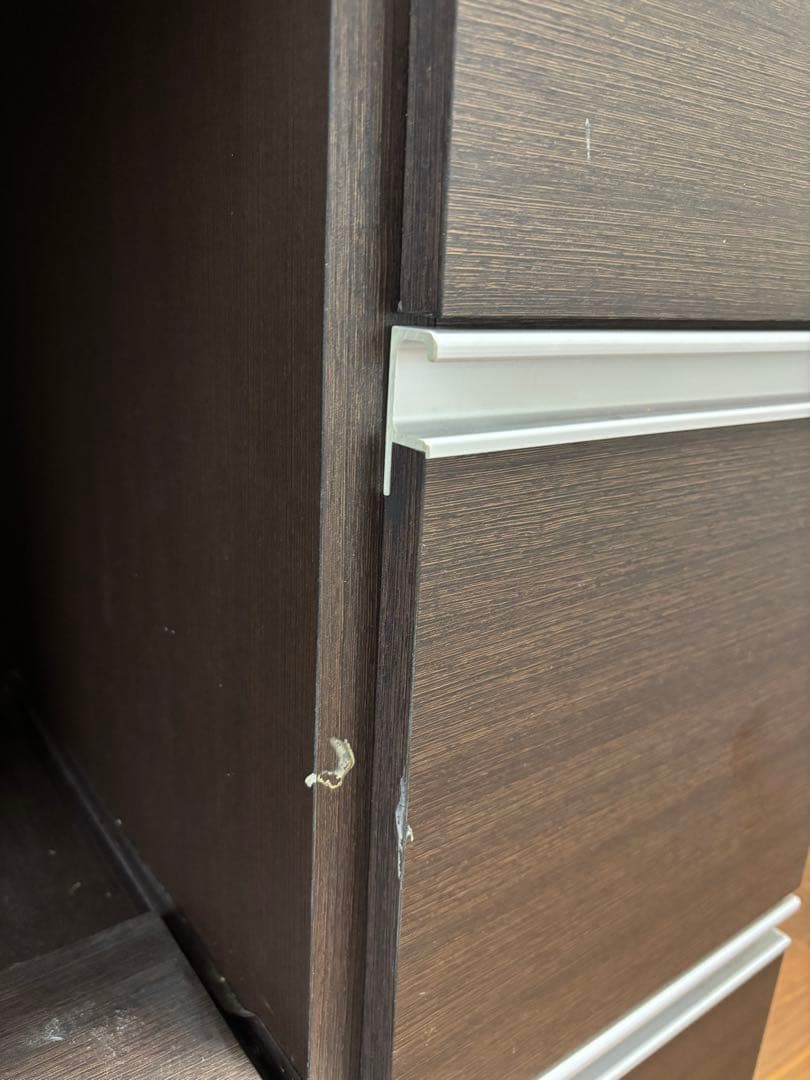 ★007★【送料込み】ニトリ　レンジボード・レンジ台 ダークブラウン