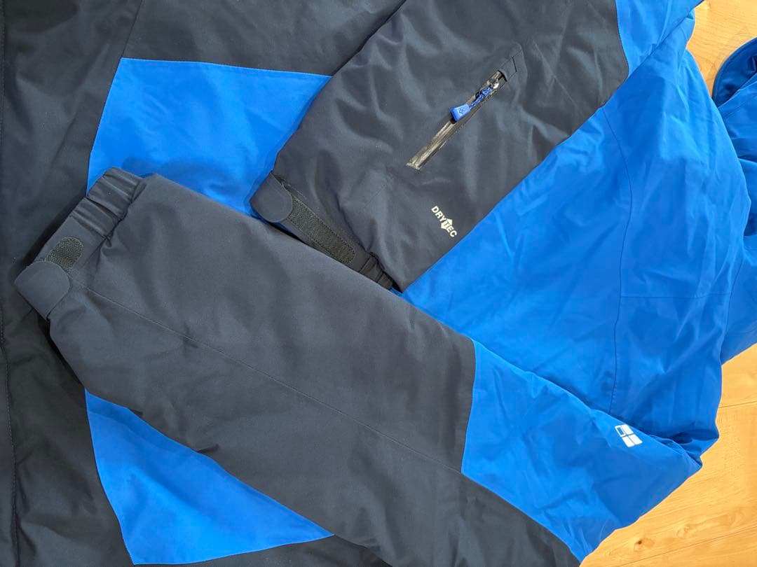 【美品】mont-bell スキーウェア 160 青黒