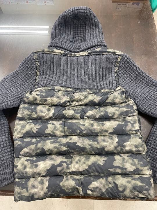 Bark バーク ダッフルコート ニット　カモフラ