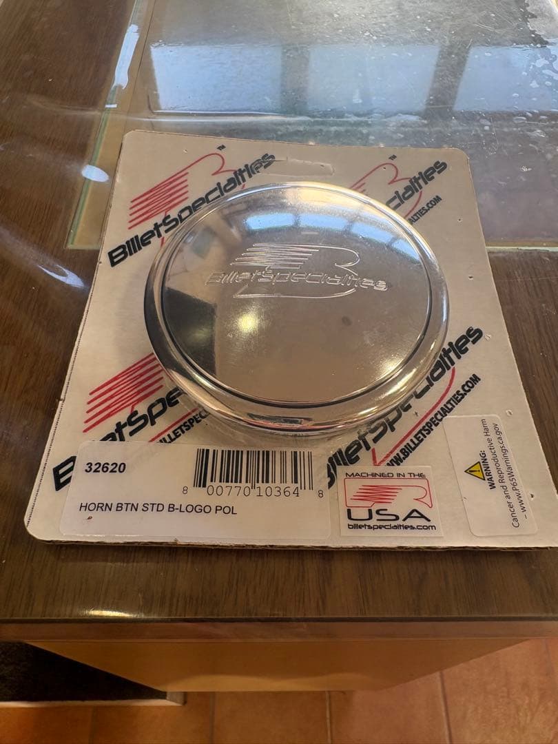Billet Specialties ホーンボタン ポリッシュ仕上げ
