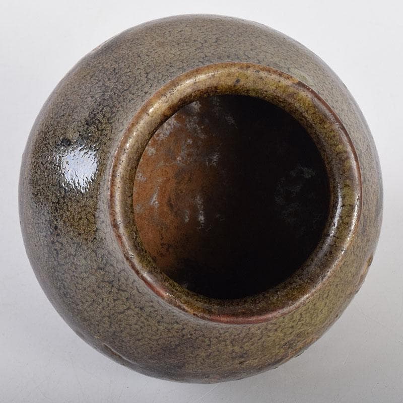 茶道具　瀬戸焼　茶入　仕覆・時代箱付　M　R8633