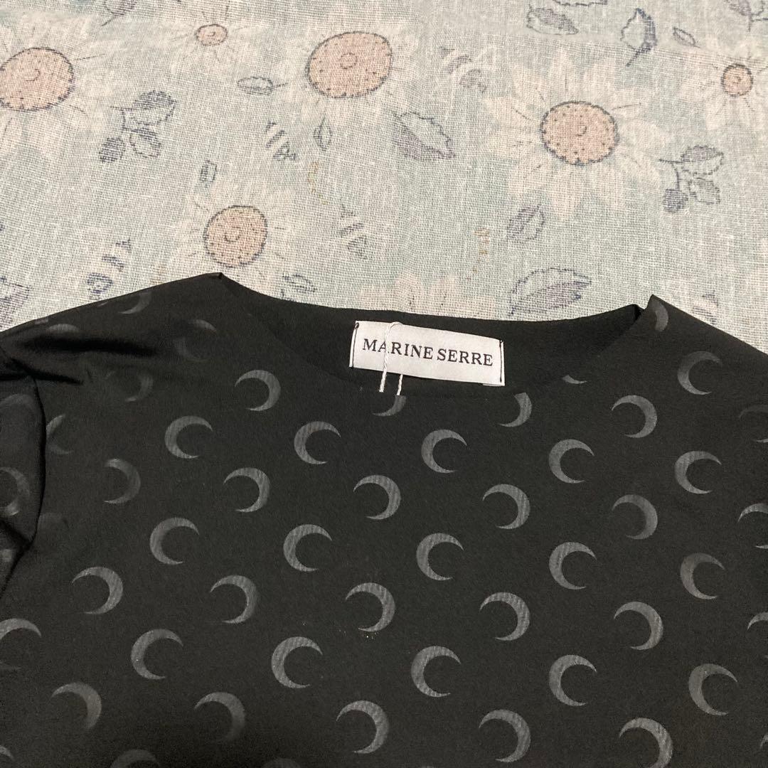 MARINE SERRE 月模様 長袖トップス black