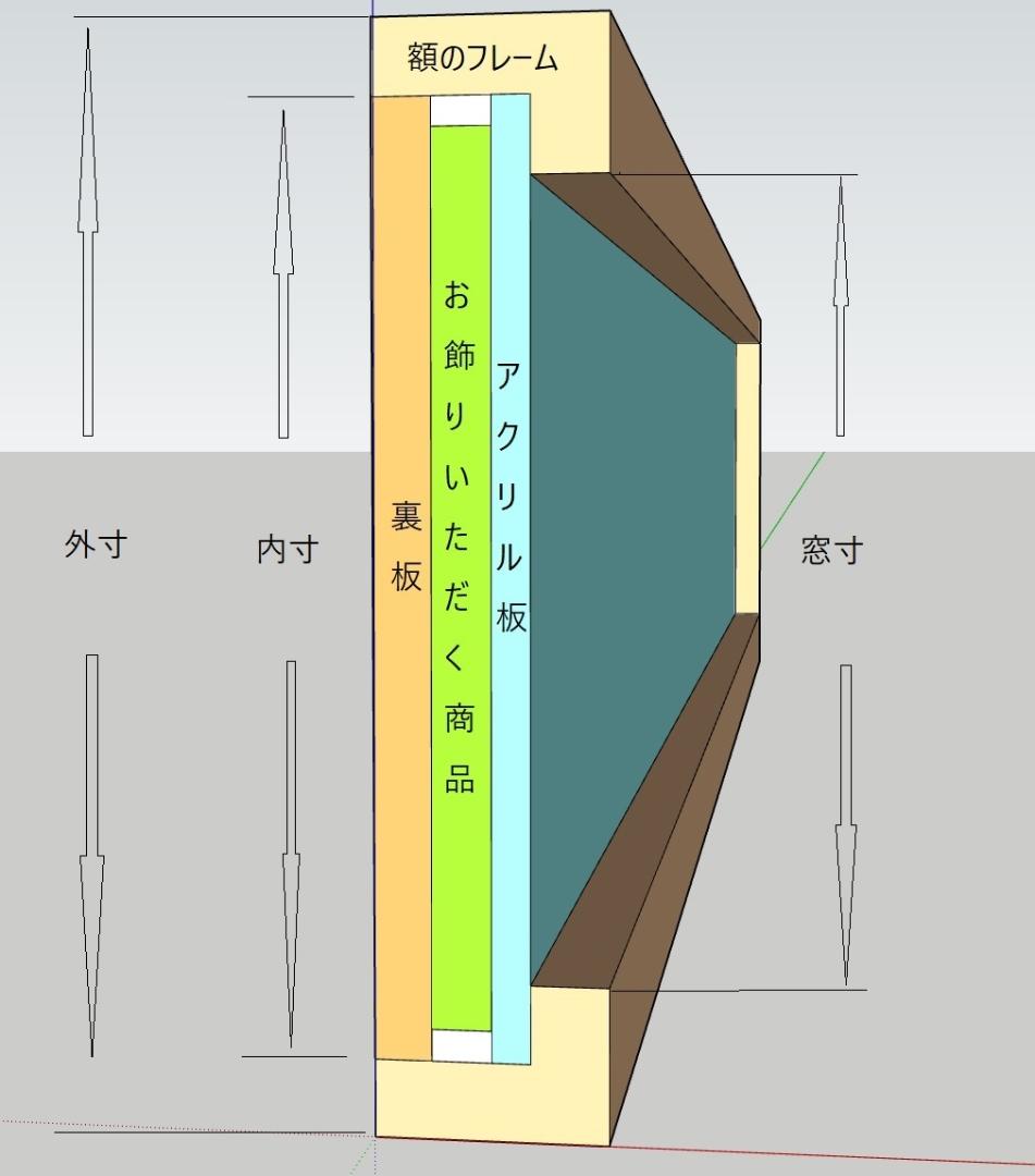 ちぱこ　ガーゼ素材の手ぬぐいをお飾りいただく額