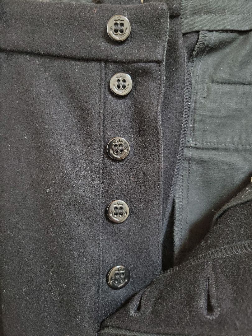 ザ・リアルマッコイズ　ウールパンツ　W28(76cm) NAVY