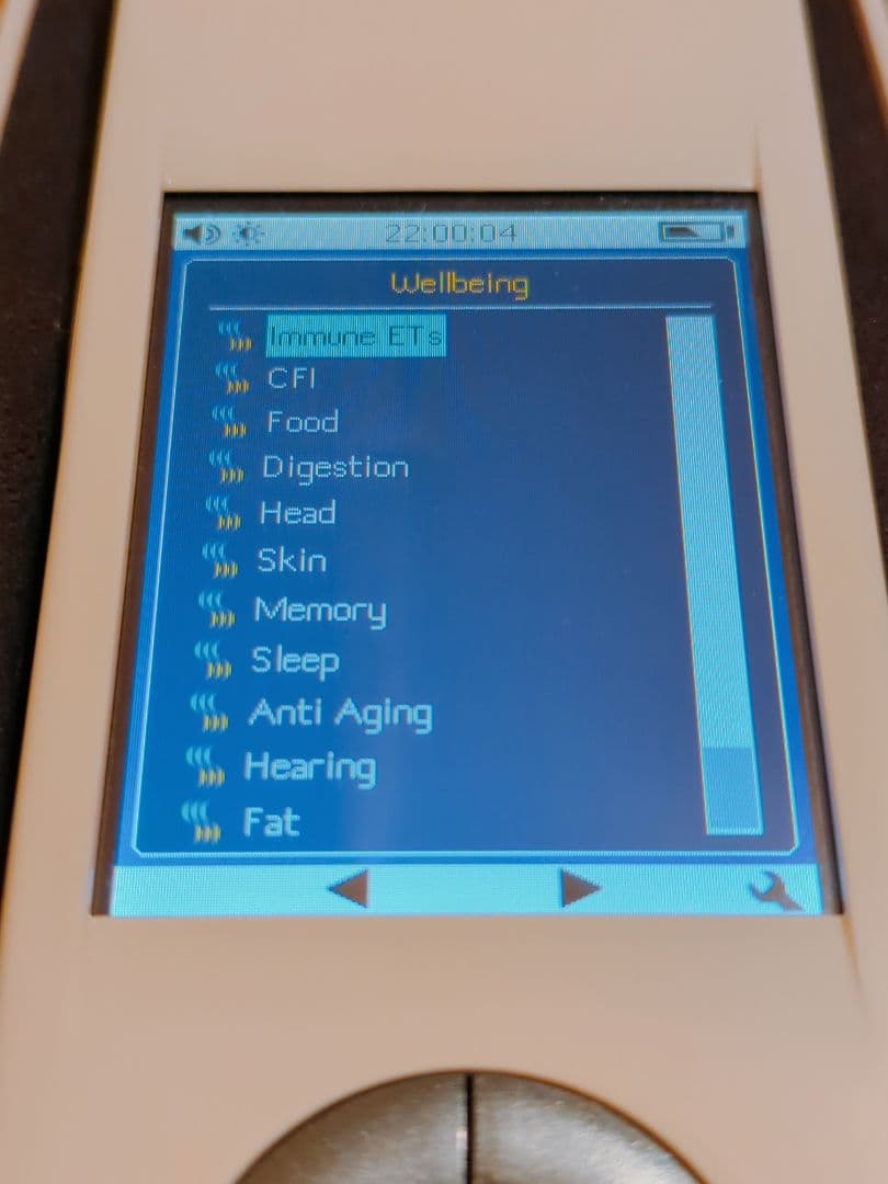 【中古美品】NESマイヘルス　波動ヒーリング　情報療法デバイス　詳細チャート付き