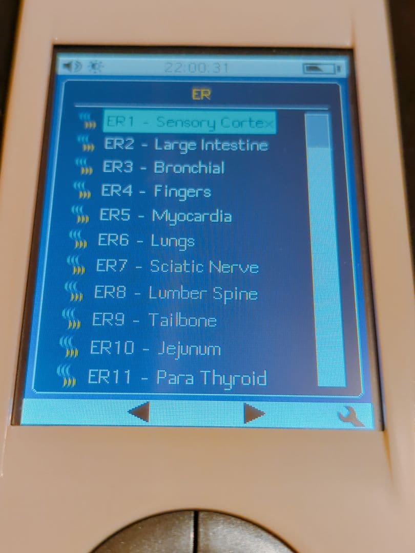 【中古美品】NESマイヘルス　波動ヒーリング　情報療法デバイス　詳細チャート付き