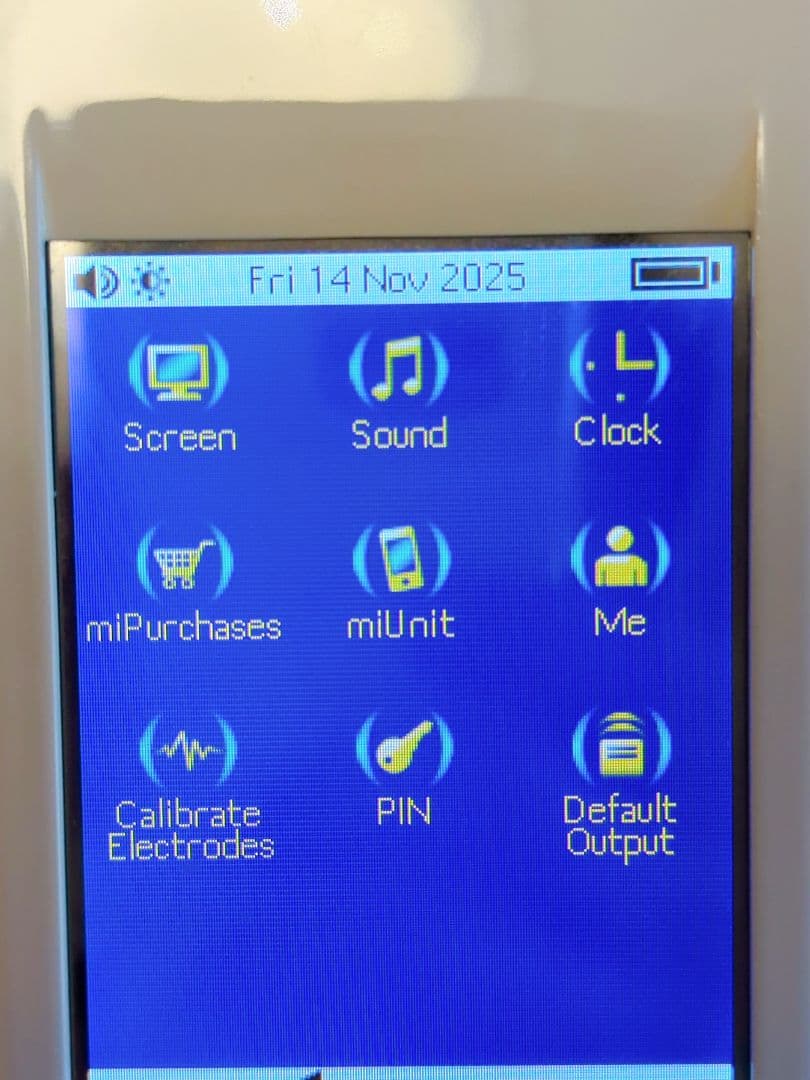 【中古美品】NESマイヘルス　波動ヒーリング　情報療法デバイス　詳細チャート付き