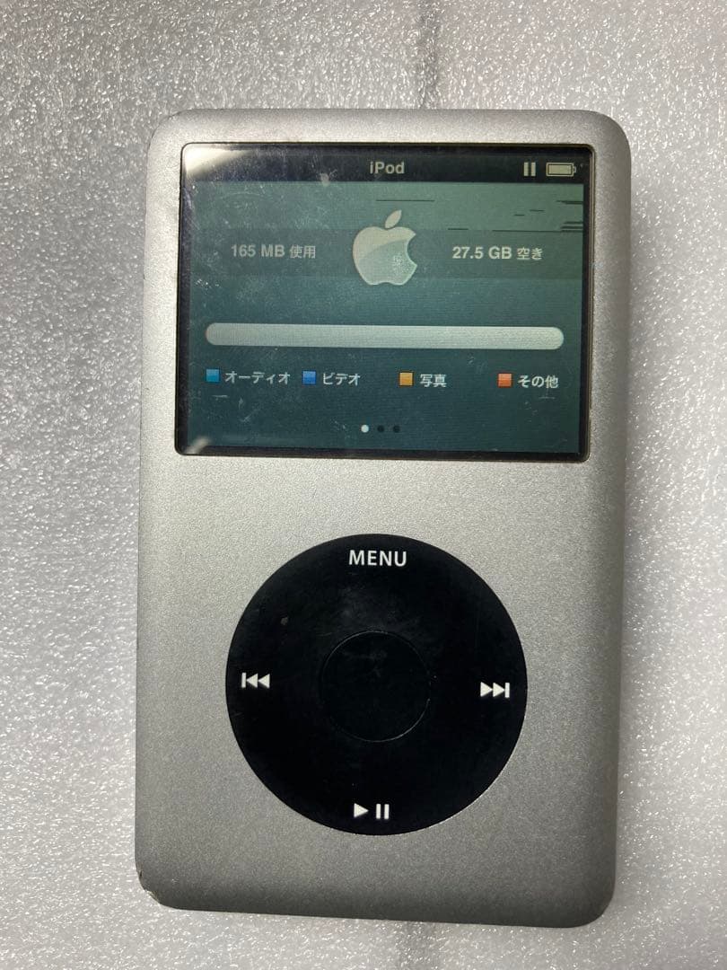 iPod classic 超大容量バッテリー&HDD30GB 液晶holdNG