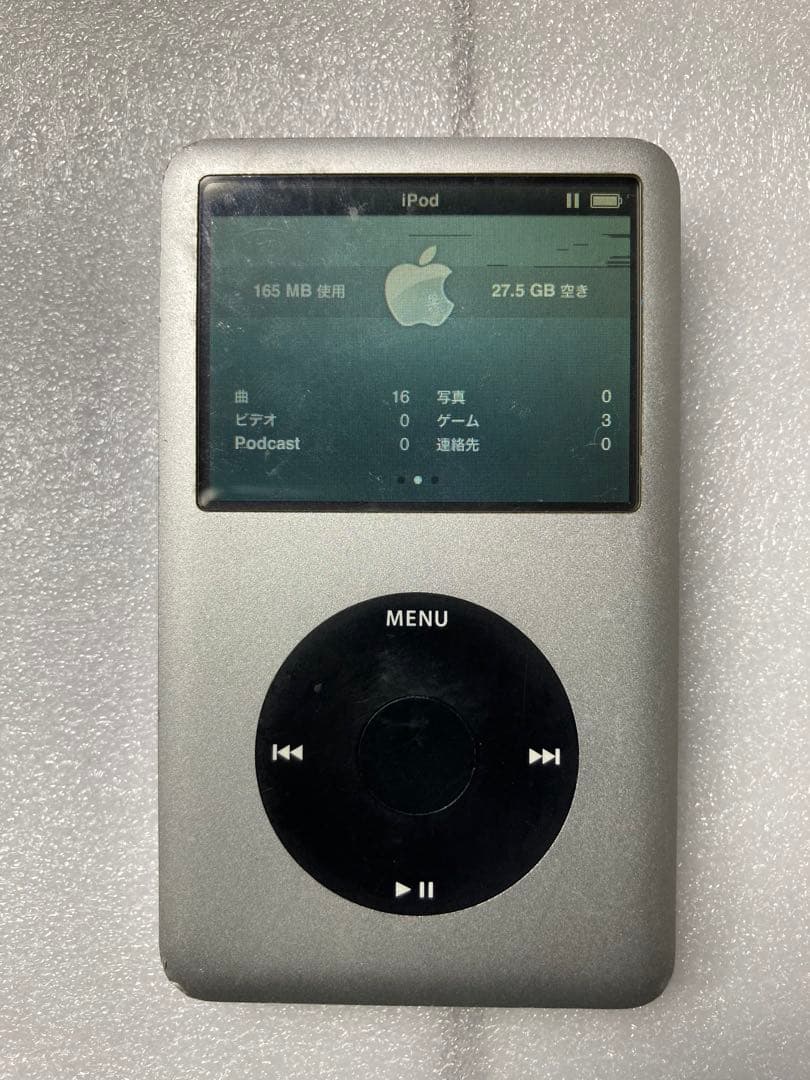 iPod classic 超大容量バッテリー&HDD30GB 液晶holdNG