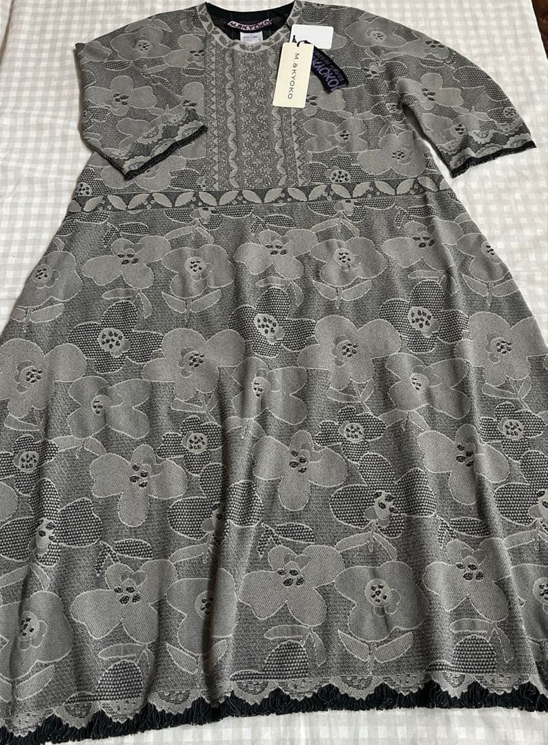 佐藤繊維　M &kyoko リバーシブルワンピース　新品