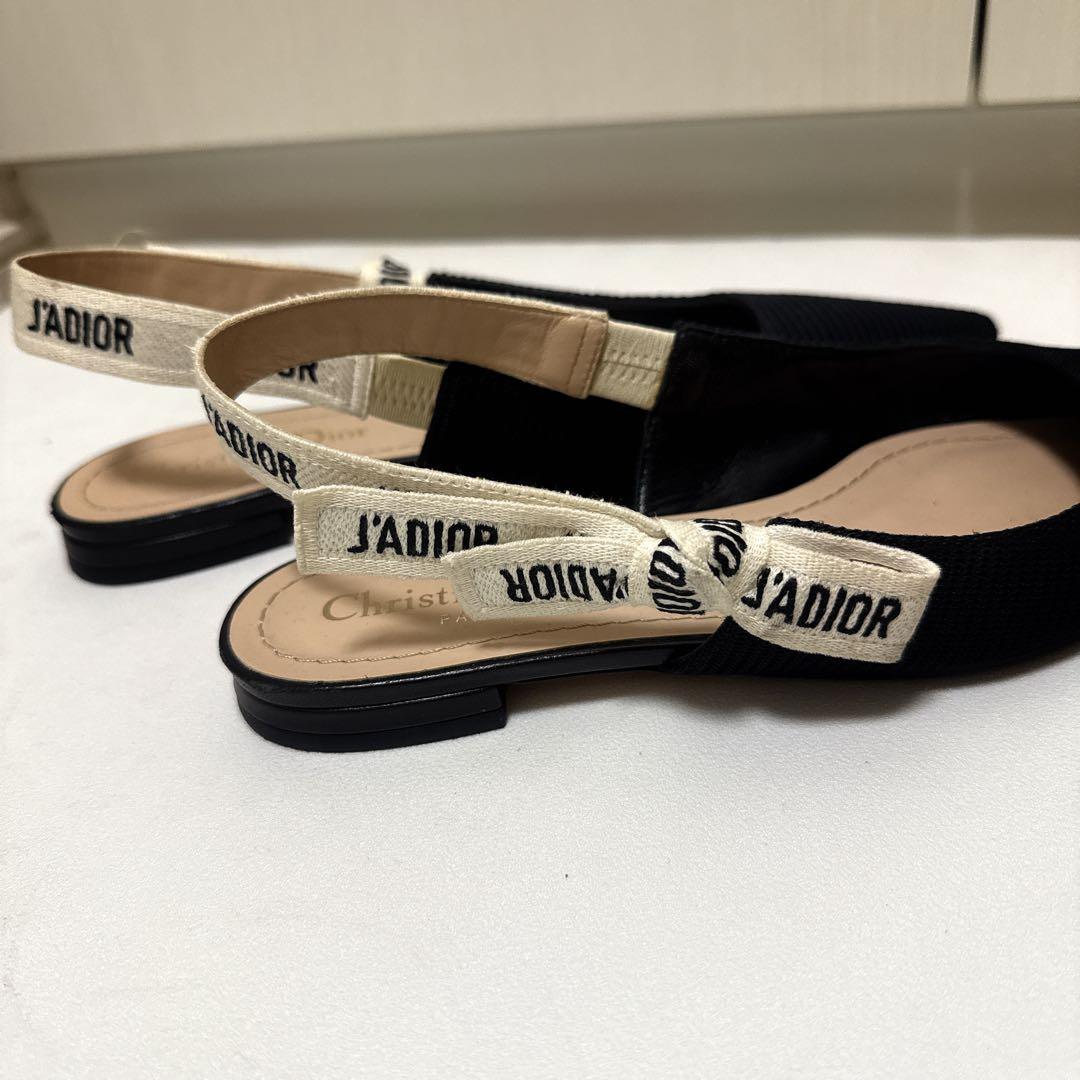 【希少】Dior J’ADIOR フラットシューズ 35.5 ミュール　サンダル