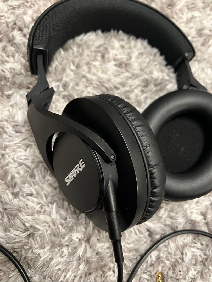 【美品】SHURE SRH440A 有線ヘッドホン ブラック