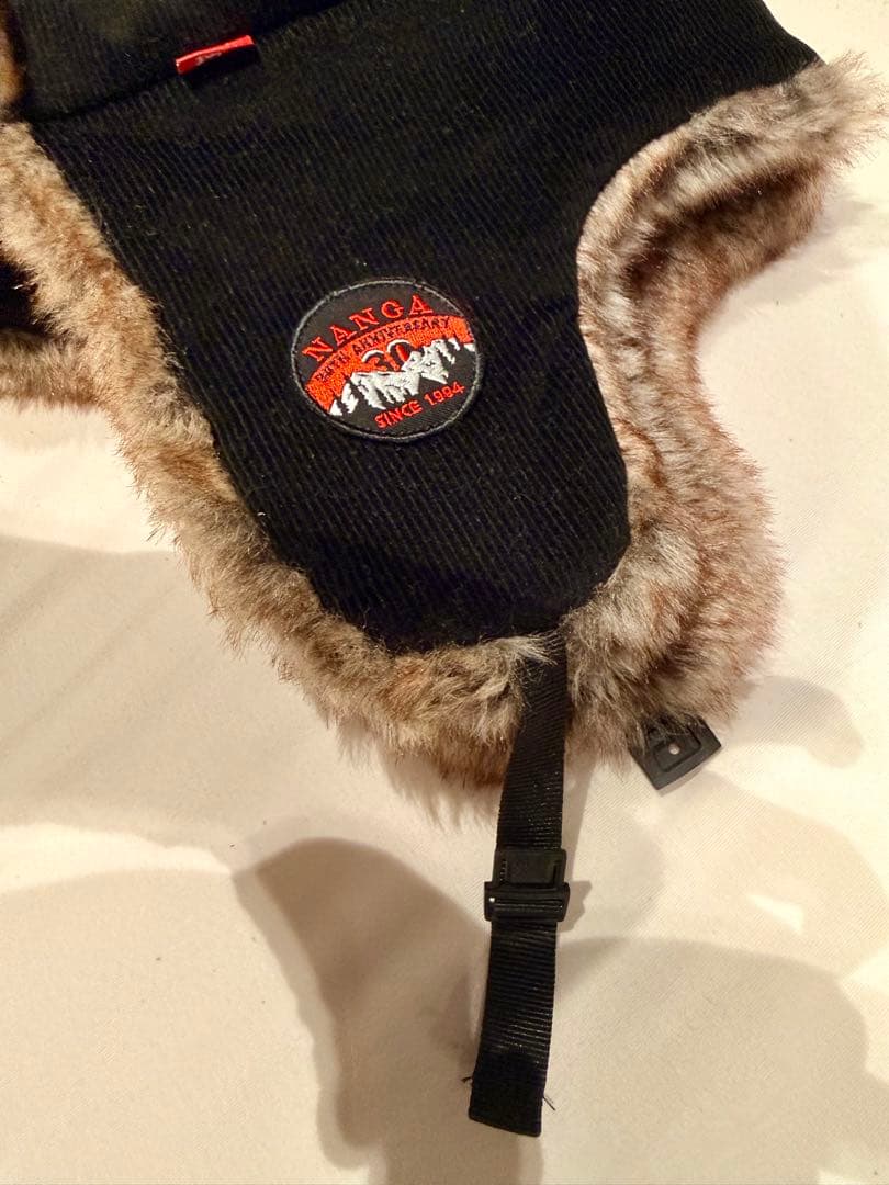 NANGA コーデュロイ フライトキャップ 黒