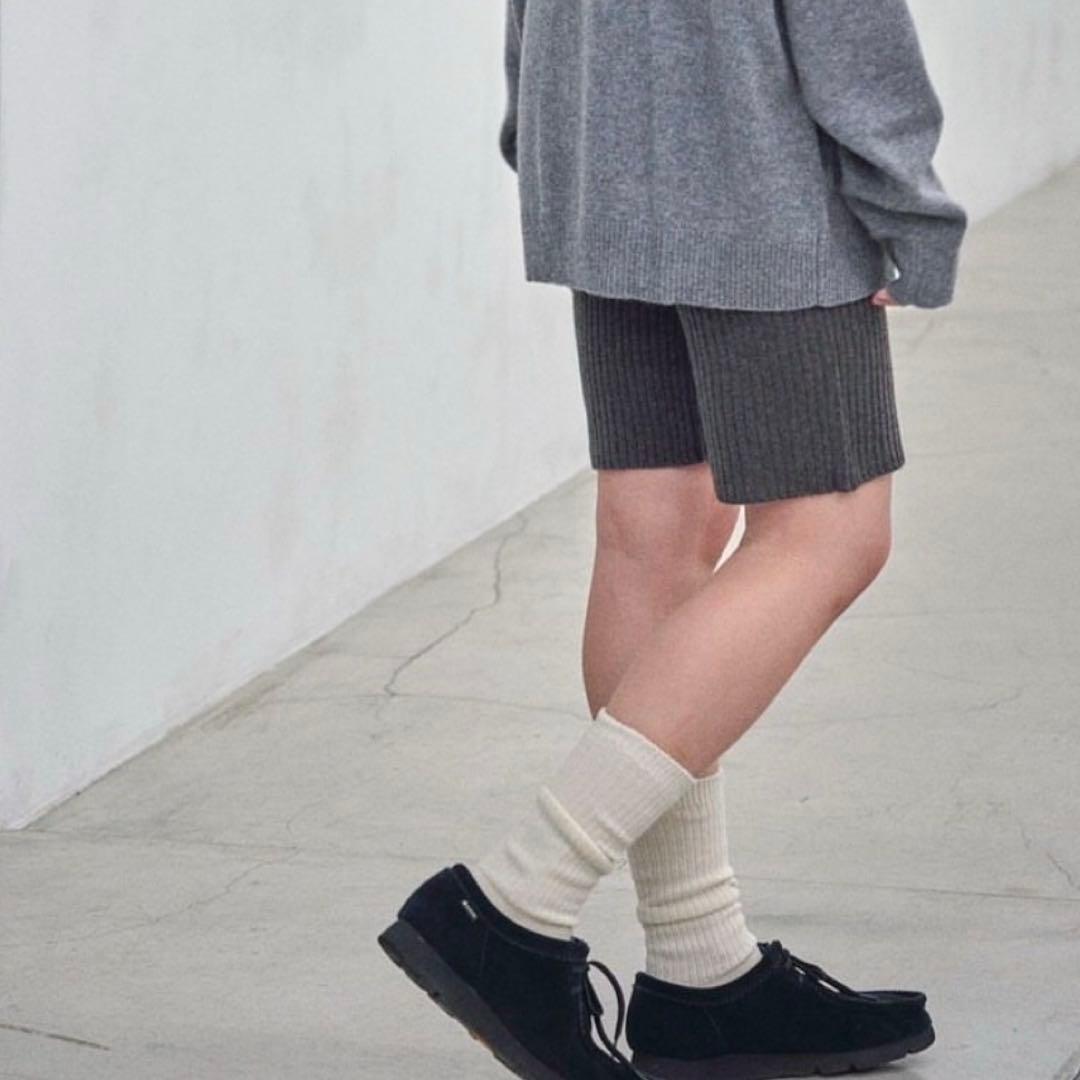 Ajwain カシミヤショートパンツ brown