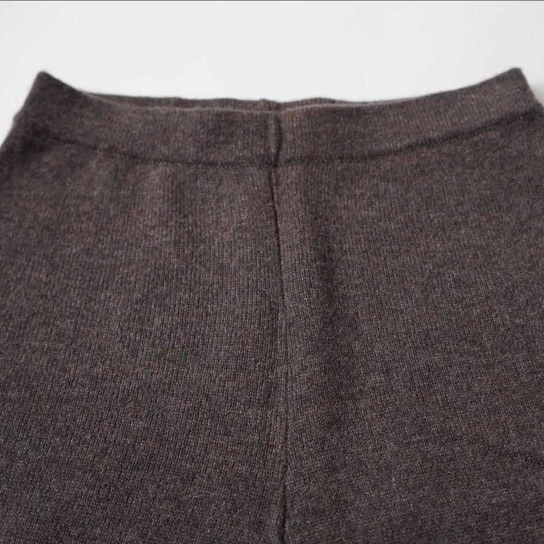 Ajwain カシミヤショートパンツ brown