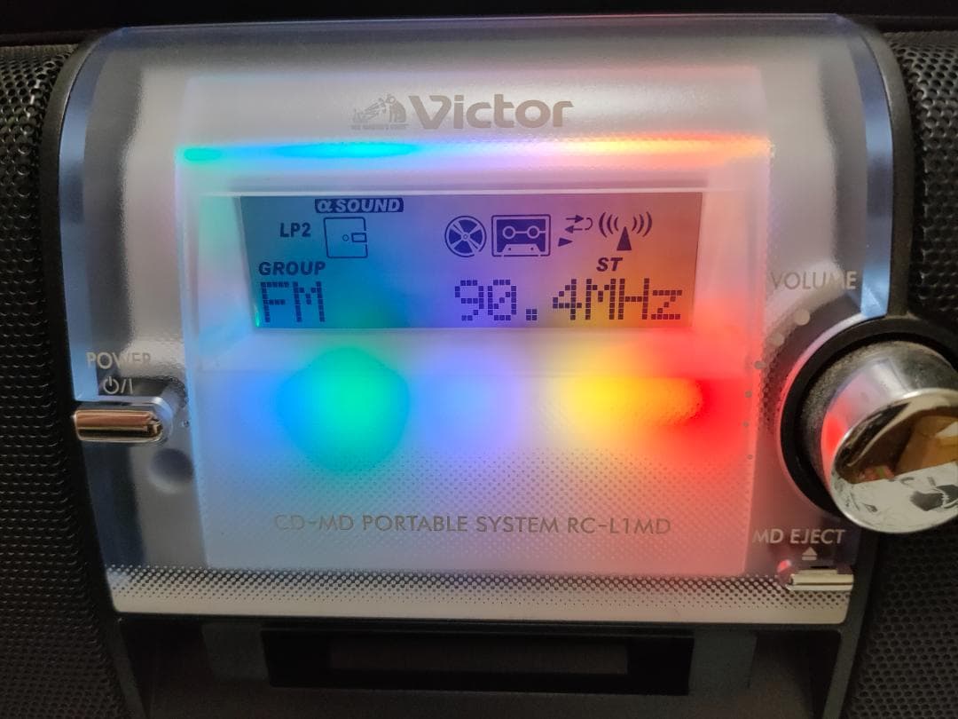 ビクター CD/MDラジカセ Clavia RC-L1MD-B black