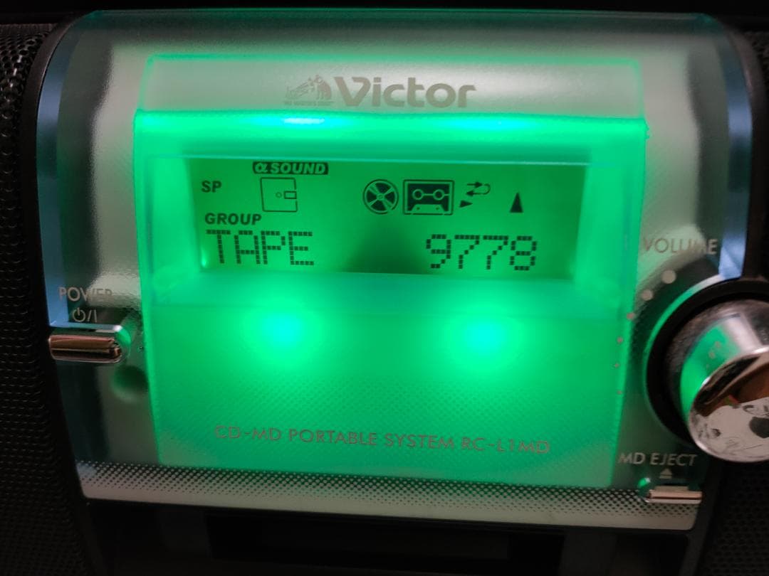 ビクター CD/MDラジカセ Clavia RC-L1MD-B black