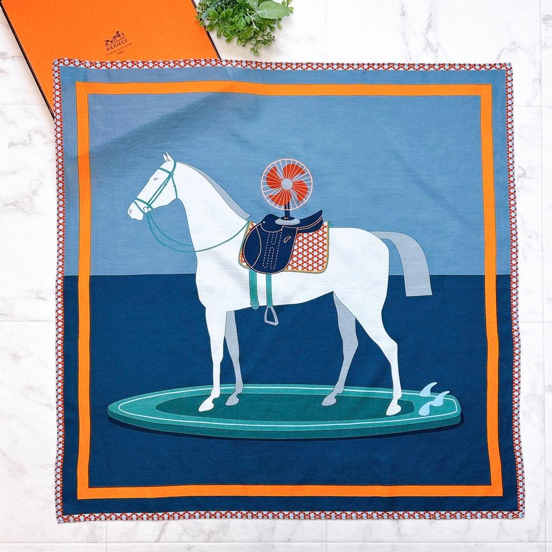 レア！　エルメス　カレ65　サーフィンファン　surfing fan スカーフ